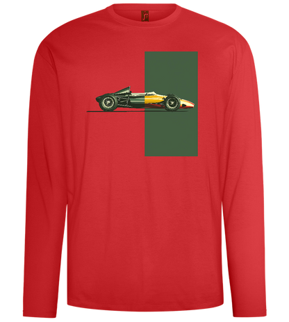 Retro F1 Design - Comfort men's long sleeve t-shirt_RED_front