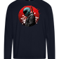 Samurai Bike Red Design - Premium men's long sleeve t-shirt_FRENCH NAVY_front