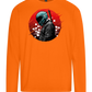 Samurai Bike Red Design - Premium men's long sleeve t-shirt_ORANGE_front