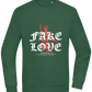 Fake Love Design - Comfort Essential Unisex Sweater_GREEN BOTTLE_front