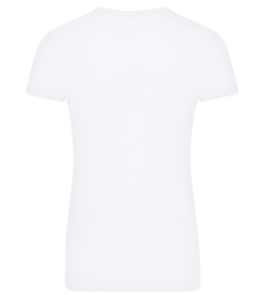 Cause For Weight Gain Design - Comfort women's fitted t-shirt_WHITE_back
