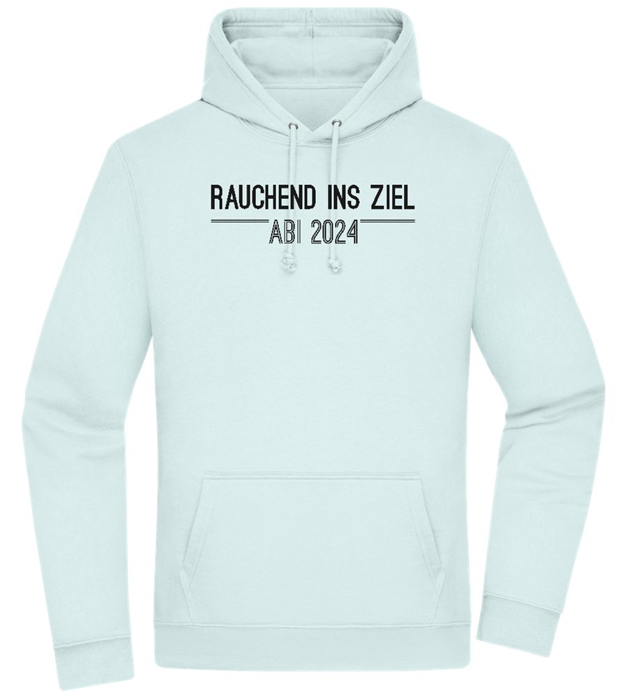 Rauchend Ins Ziel Design - Premium Essential Unisex Hoodie_ARCTIC BLUE_front