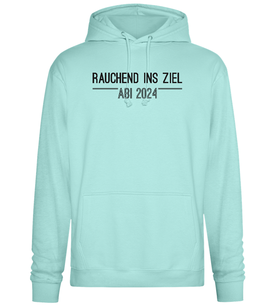 Rauchend Ins Ziel Design - Premium Essential Unisex Hoodie_ARCTIC BLUE_front