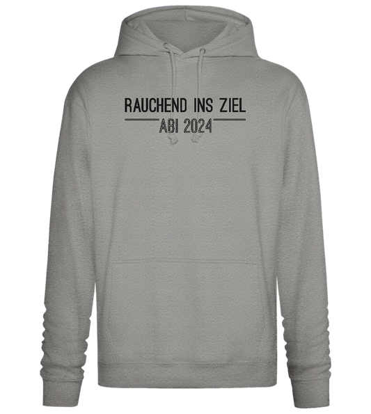 Rauchend Ins Ziel Design - Premium Essential Unisex Hoodie_ORION GREY II_front