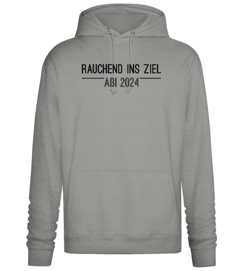 Rauchend Ins Ziel Design - Premium Essential Unisex Hoodie_ORION GREY II_front