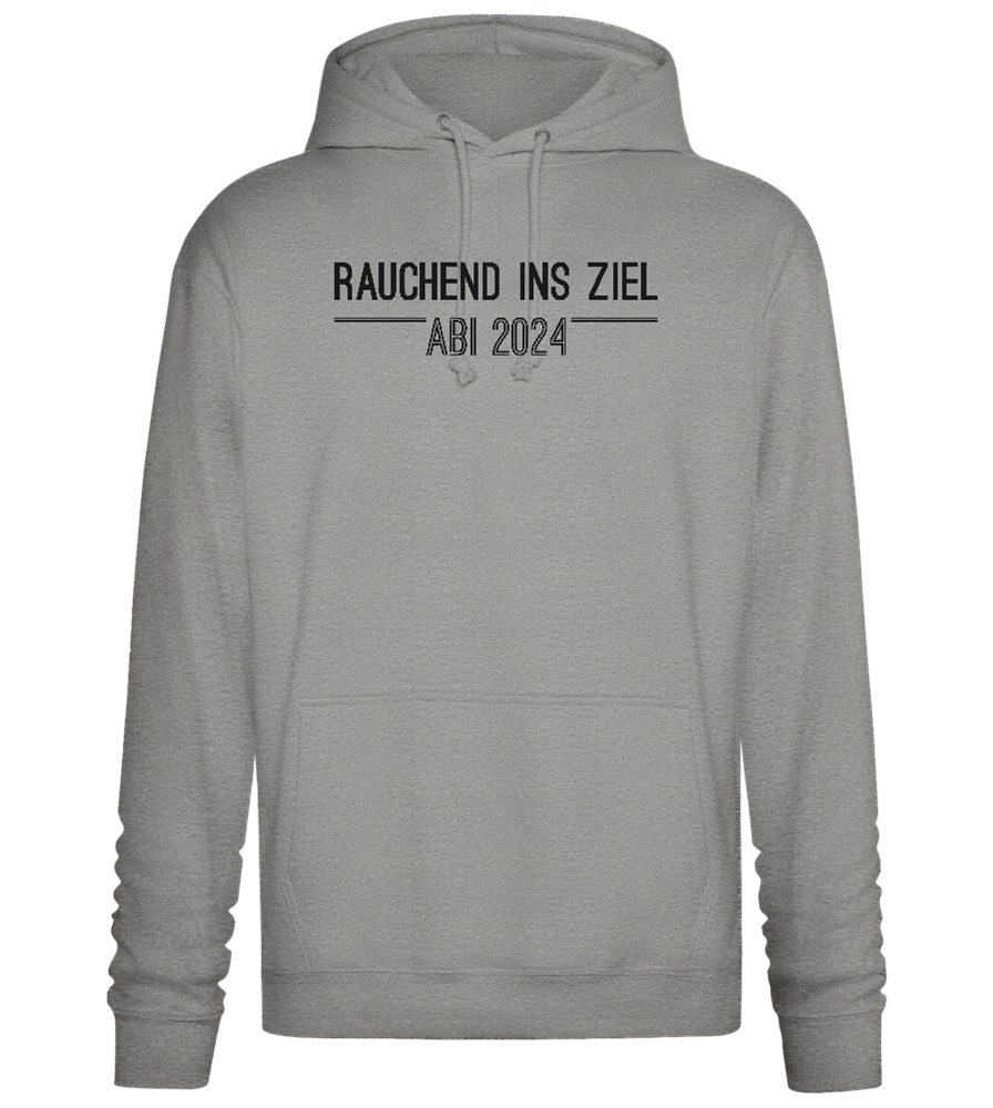 Rauchend Ins Ziel Design - Premium Essential Unisex Hoodie_ORION GREY II_front