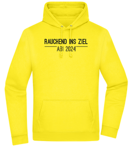 Rauchend Ins Ziel Design - Premium Essential Unisex Hoodie