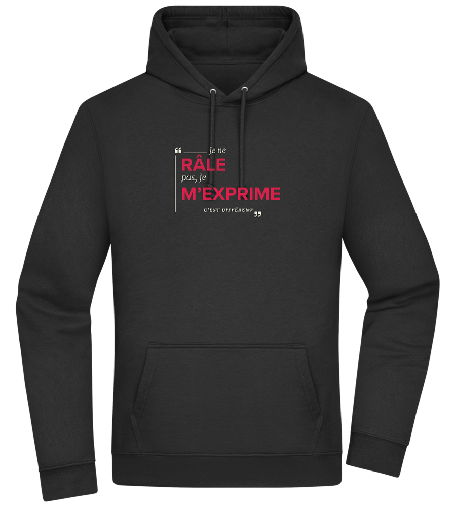 Express Yourself Design - Premium Essential Unisex Hoodie_BLACK_front