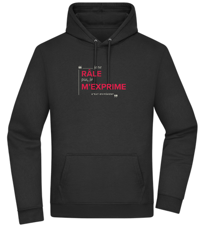 Express Yourself Design - Premium Essential Unisex Hoodie_BLACK_front