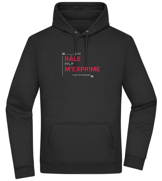 Express Yourself Design - Premium Essential Unisex Hoodie_BLACK_front