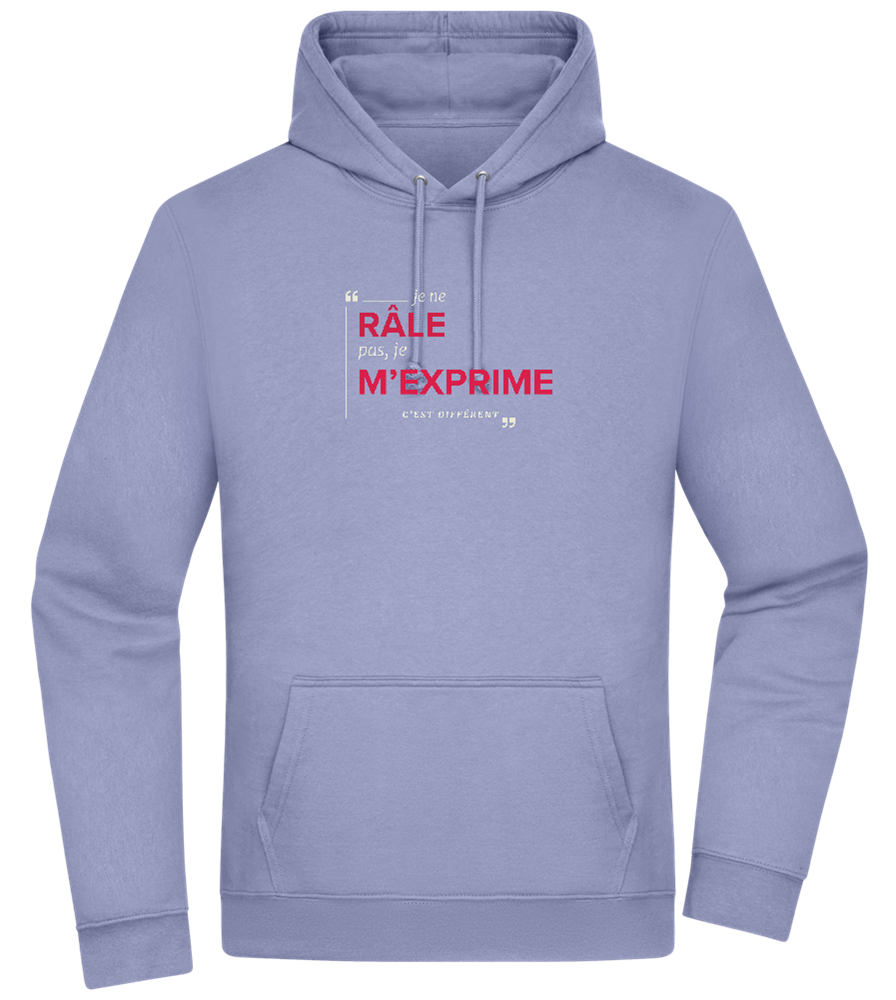 Express Yourself Design - Premium Essential Unisex Hoodie_BLUE_front