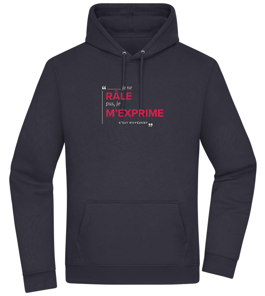 Express Yourself Design - Premium Essential Unisex Hoodie_FRENCH NAVY_front