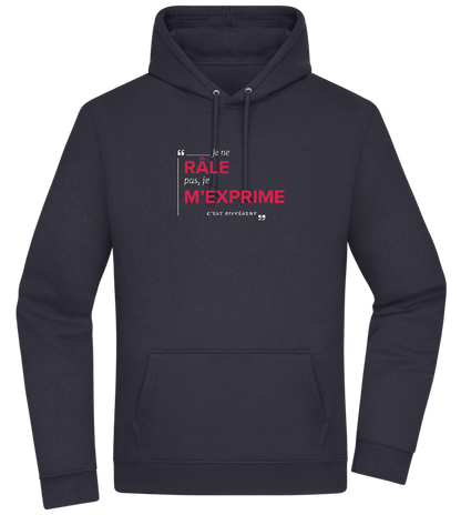 Express Yourself Design - Premium Essential Unisex Hoodie_FRENCH NAVY_front