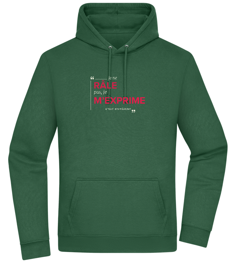 Express Yourself Design - Premium Essential Unisex Hoodie_GREEN BOTTLE_front