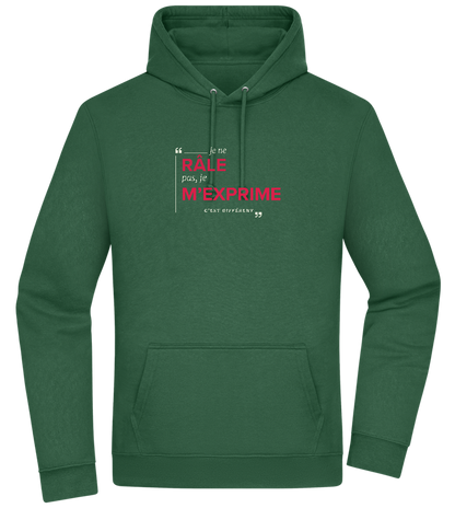 Express Yourself Design - Premium Essential Unisex Hoodie_GREEN BOTTLE_front