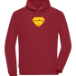 Super Mom Logo Design - Comfort unisex hoodie_BORDEAUX_front