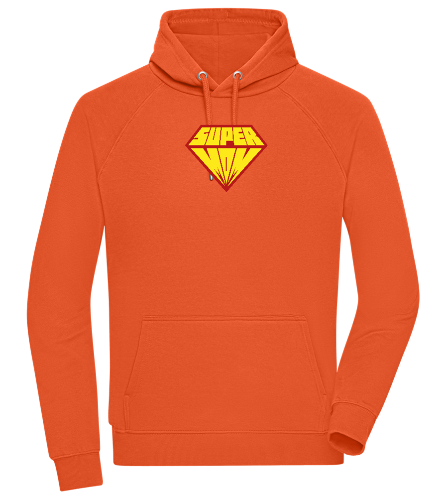 Super Mom Logo Design - Comfort unisex hoodie_BURNT ORANGE_front