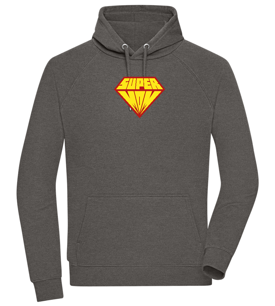 Super Mom Logo Design - Comfort unisex hoodie_CHARCOAL CHIN_front