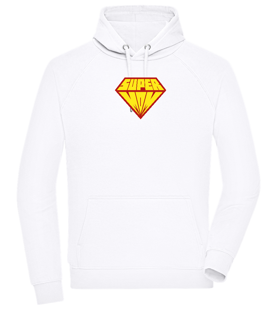 Super Mom Logo Design - Comfort unisex hoodie_WHITE_front