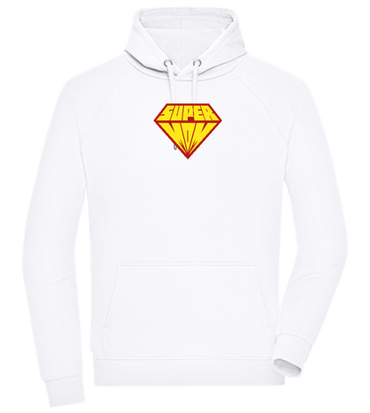 Super Mom Logo Design - Comfort unisex hoodie_WHITE_front