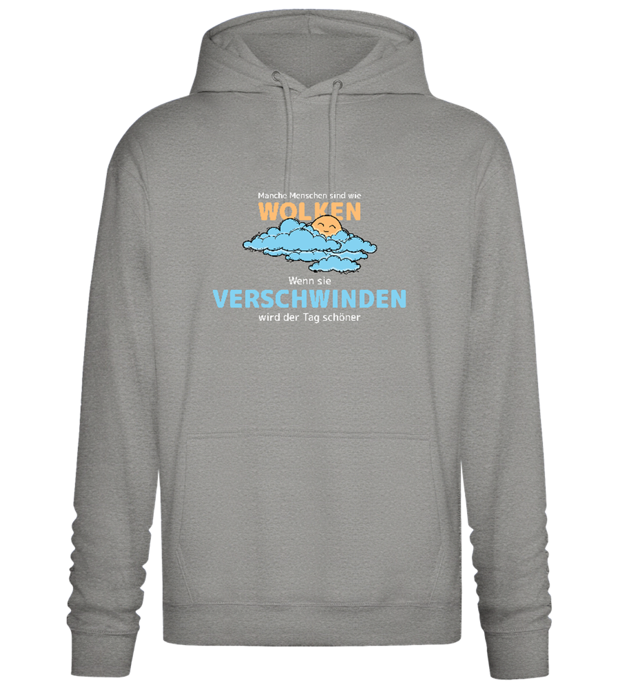 People Are Like Clouds Design - Premium Essential Unisex Hoodie_ORION GREY II_front