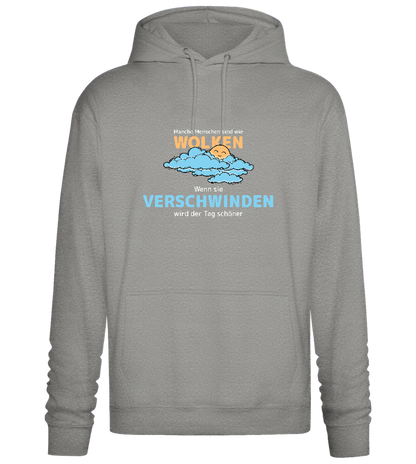 People Are Like Clouds Design - Premium Essential Unisex Hoodie_ORION GREY II_front