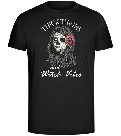 Thick Thighs Design - Comfort Unisex T-Shirt_DEEP BLACK_front