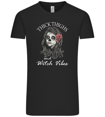 Thick Thighs Design - Comfort Unisex T-Shirt_DEEP BLACK_front