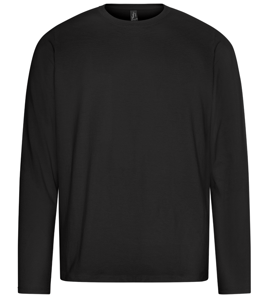 Das Wars Design - Premium men's long sleeve t-shirt_DEEP BLACK_front