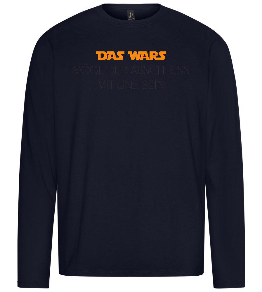 Das Wars Design - Premium men's long sleeve t-shirt_FRENCH NAVY_front