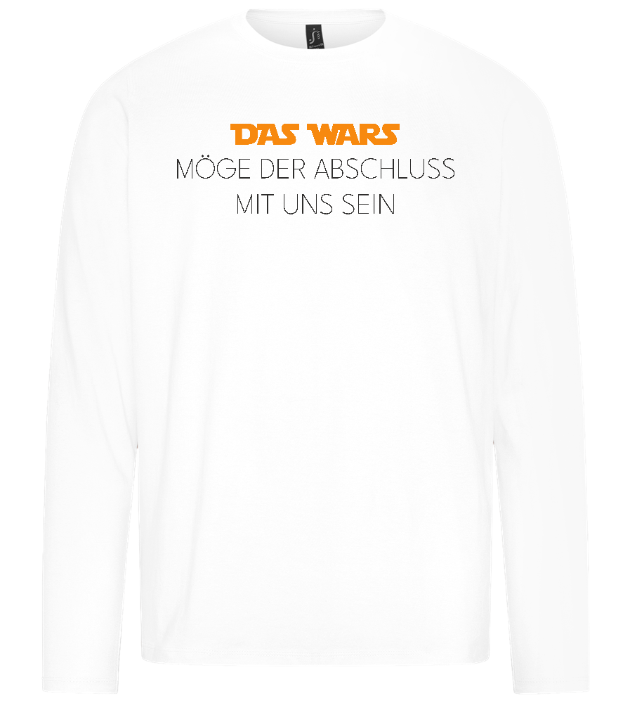 Das Wars Design - Premium men's long sleeve t-shirt_WHITE_front