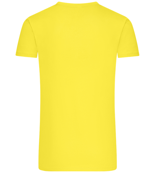 Explore Design - Premium men's t-shirt_LEMON_back