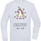 Unicorns Are Real Design - Comfort Essential Unisex Sweater_CREAMY BLUE_front