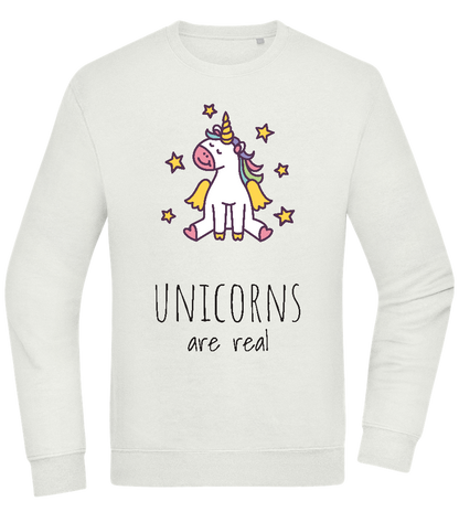 Unicorns Are Real Design - Comfort Essential Unisex Sweater_CREAMY GREEN_front