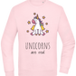 Unicorns Are Real Design - Comfort Essential Unisex Sweater_LIGHT PEACH ROSE_front