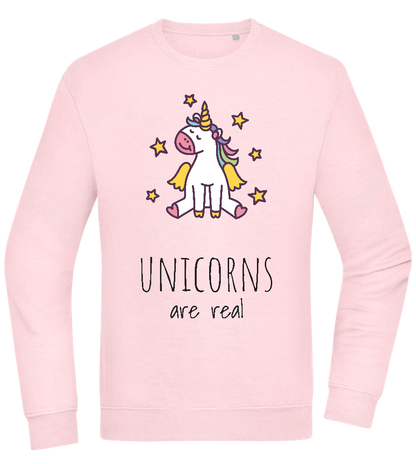 Unicorns Are Real Design - Comfort Essential Unisex Sweater_LIGHT PEACH ROSE_front