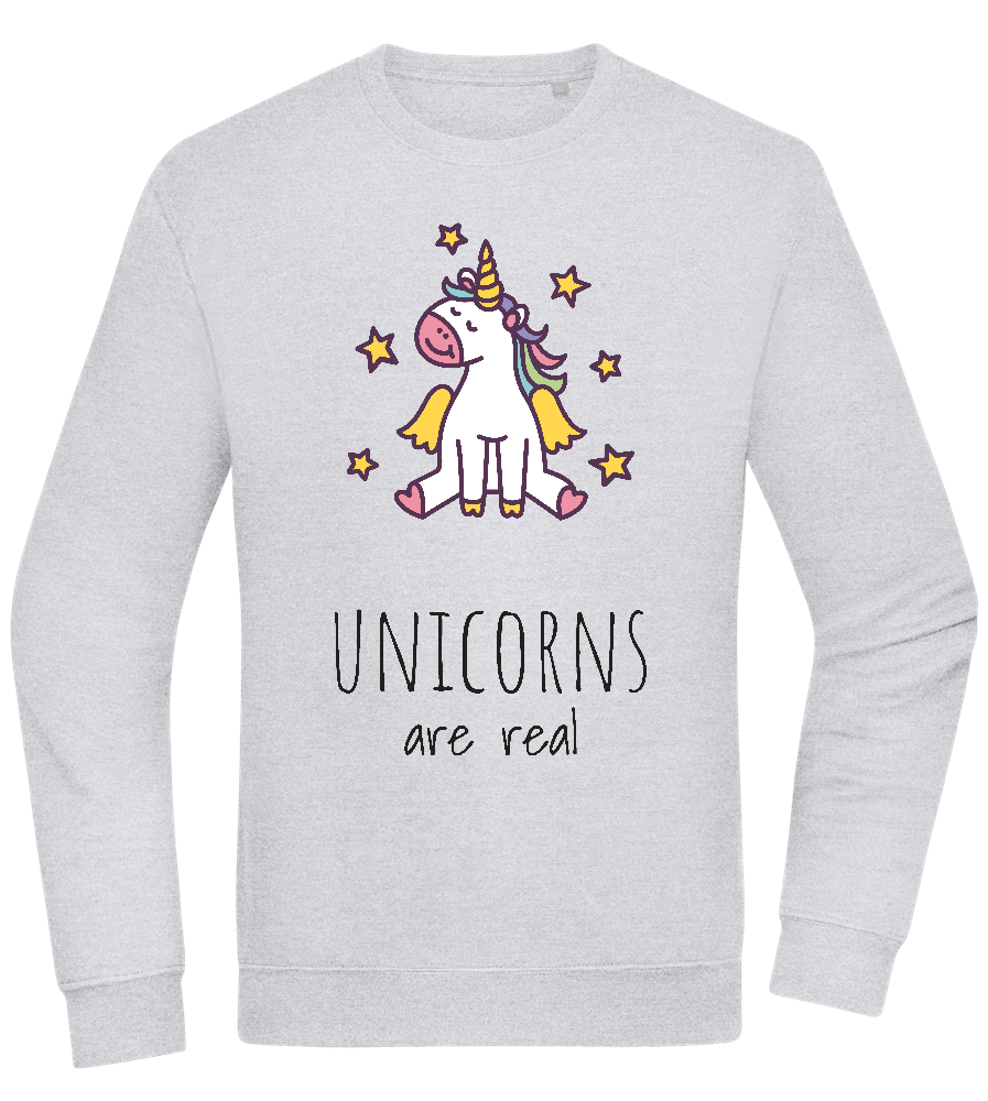 Unicorns Are Real Design - Comfort Essential Unisex Sweater_ORION GREY II_front