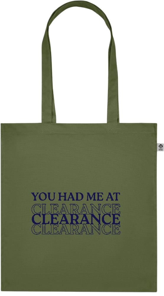 Clearance Design - Premium colored organic cotton tote bag_GREEN_front