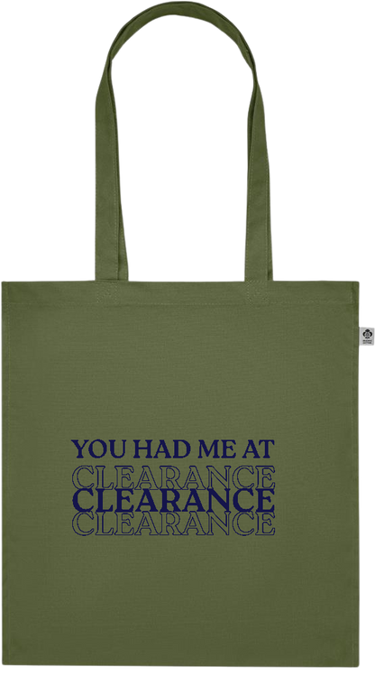 Clearance Design - Premium colored organic cotton tote bag_GREEN_front