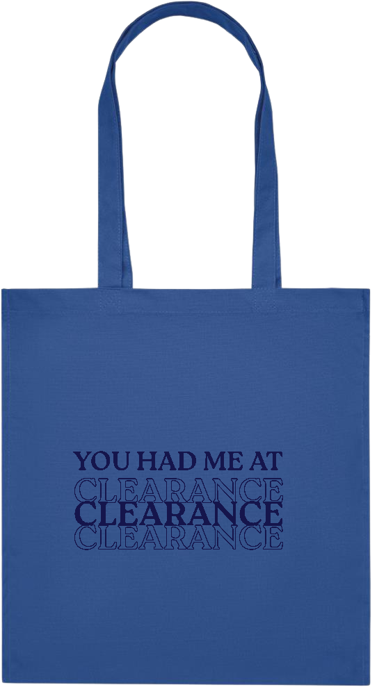 Clearance Design - Premium colored organic cotton tote bag_ROYAL BLUE_front