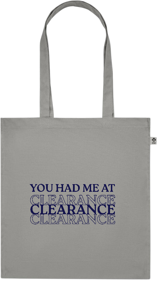 Clearance Design - Premium colored organic cotton tote bag_STONE GREY_front