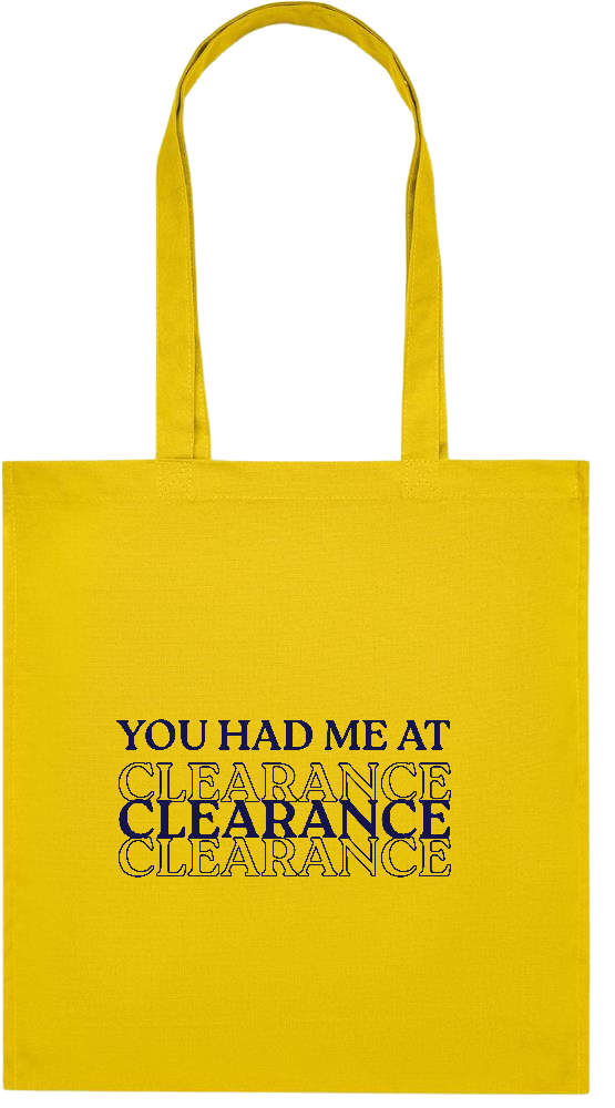 Clearance Design - Premium colored organic cotton tote bag_YELLOW_front