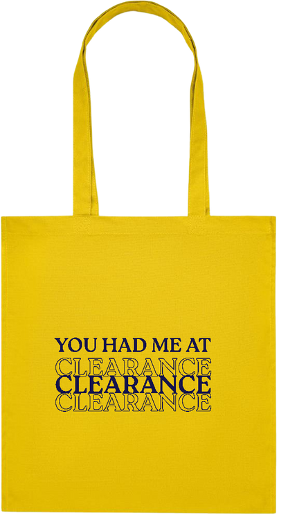 Clearance Design - Premium colored organic cotton tote bag_YELLOW_front