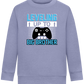 Leveling Up To Big Brother Design - Comfort Kids Sweater_BLUE_front