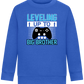 Leveling Up To Big Brother Design - Comfort Kids Sweater_ROYAL_front