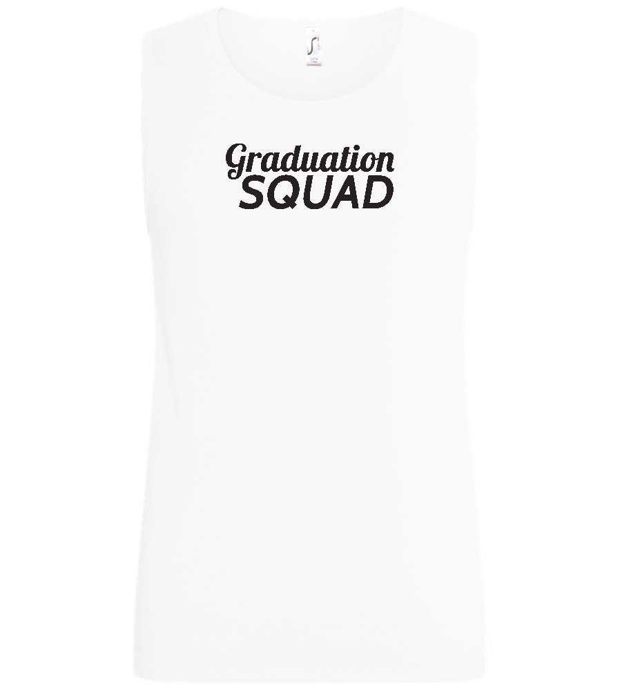 Graduation Squad Design - Basic men's tank top_WHITE_front