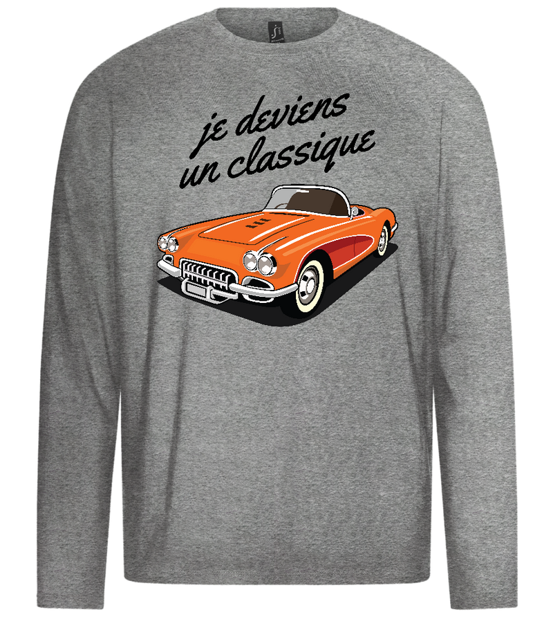 Becoming A Classic Design - Premium men's long sleeve t-shirt_ORION GREY_front