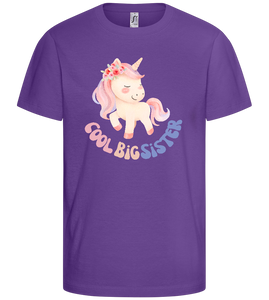 Cool Big Sister Unicorn Design - Basic kids t-shirt