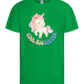 Cool Big Sister Unicorn Design - Basic kids t-shirt_MEADOW GREEN_front