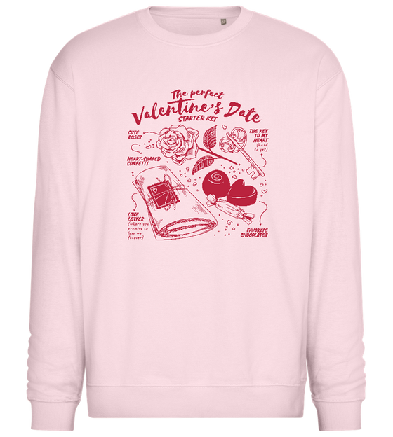 Perfect Date Starter Kit Design  - Comfort Essential Unisex Sweater_LIGHT PEACH ROSE_front